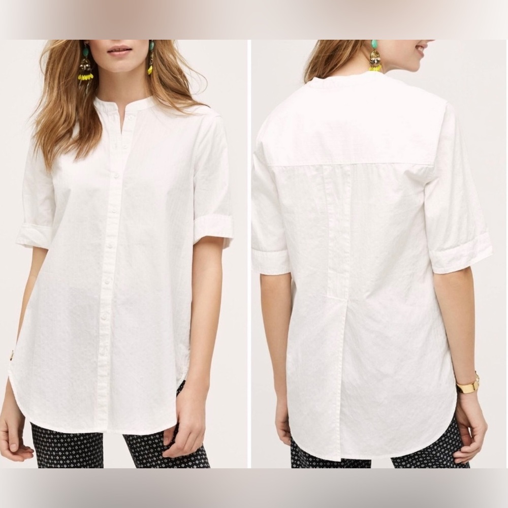 Anthropologie HD in Paris White Poplin Button Down